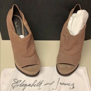 Elizabeth and James peep toe Bootie size 8
